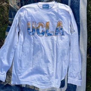 white UCLA long sleeve